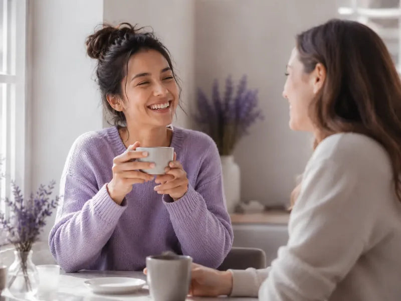 Present and connected over coffee